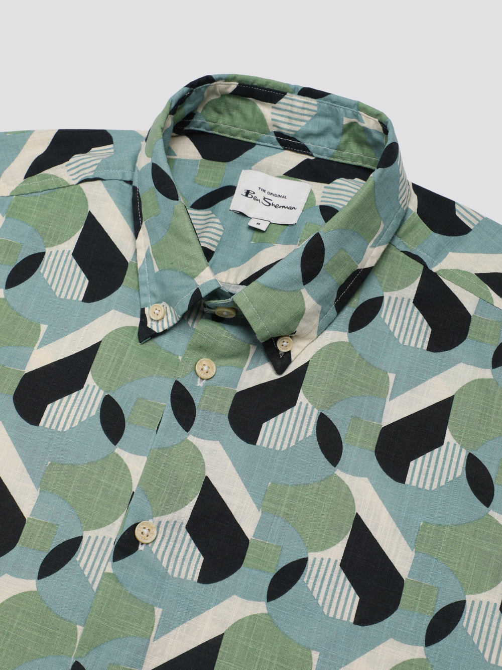 Chemises Ben Sherman Art Deco Vert | KCE-27998618